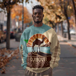 Djibouti Camel Sweatshirt Where Desert Meets Sea and Heritage Stands Tall