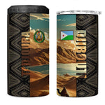 Djibouti Desert 4 in 1 Can Cooler Tumbler Camel Riders and African Pattern