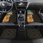 Djibouti Desert Car Mats Camel Riders and African Pattern