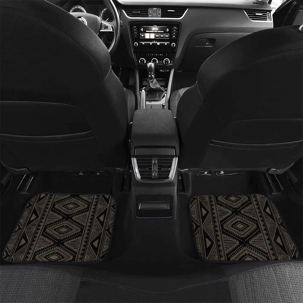 Djibouti Desert Car Mats Camel Riders and African Pattern