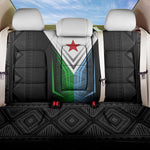 Djibouti Africa Back Car Seat Cover Tribal Geometry Meets National Colors and Red Star Boldness