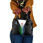 Djibouti Africa Shoulder Handbag Tribal Geometry Meets National Colors and Red Star Boldness