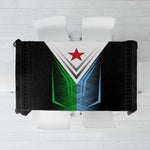 Djibouti Africa Tablecloth Tribal Geometry Meets National Colors and Red Star Boldness