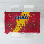 Chad Christmas Tablecloth National Coat of Arms and Snowflake Accents - African Pride