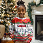 Namibia Christmas Kid Ugly Christmas Sweater Coat of Arm National Flag Motif - African Pride