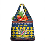 Namibia Christmas Grocery Bag Coat of Arms and Flag Map Motif - African Pride