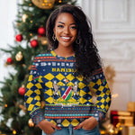 Namibia Christmas Ugly Christmas Sweater Coat of Arms and Flag Map Motif - African Pride