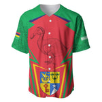 Mauritius Dodo Baseball Jersey Flag Coat of Arms Traditional Patterns