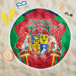 Mauritius Dodo Beach Blanket Flag Coat of Arms Traditional Patterns