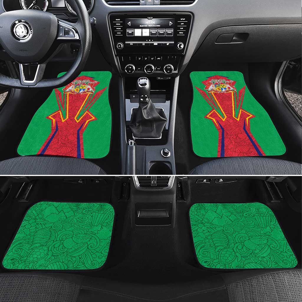 Mauritius Dodo Car Mats Flag Coat of Arms Traditional Patterns