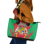 Mauritius Dodo Leather Tote Bag Flag Coat of Arms Traditional Patterns