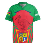 Mauritius Dodo Rugby Jersey Flag Coat of Arms Traditional Patterns