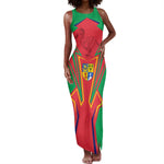 Mauritius Dodo Tank Maxi Dress Flag Coat of Arms Traditional Patterns