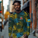 Rwanda Long Sleeve Shirt with Gorilla Family Kwita Izina Leaf Jungle Spirit