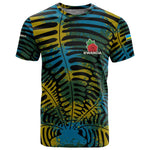 Rwanda T shirt with Gorilla Family Kwita Izina Leaf Jungle Spirit