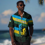 Rwanda Hawaiian Shirt with Tour du Rwanda Cycling Race Flag Stripe Spirit