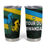 Rwanda Tumbler Cup with Tour du Rwanda Cycling Race Flag Stripe Spirit