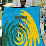 Rwanda Quilt with Imigongo Spiraling Flag Hand Wave Time Spirit