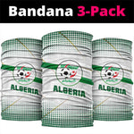 Algeria Soccer Neck Gaiter Desert Warriors Text and National Flag Design TS04