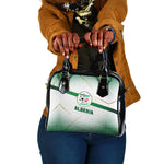Algeria Soccer Shoulder Handbag with Desert Warriors Text and National Flag Design