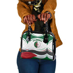 Algeria Shoulder Handbag with National Flag and Coat of Arms Crest Design