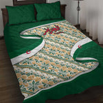 Algeria Quilt Bed Set with Arabic Calligraphy and Traditional Pattern Design