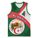Algeria Basketball Jersey with National Emblem and Map Design - African Pride