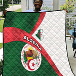 Algeria Quilt with National Emblem and Map Design