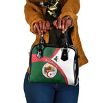 Algeria Shoulder Handbag with National Emblem and Map Design