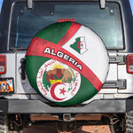 Algeria Spare Tire Cover with National Emblem and Map Design