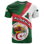Algeria T shirt with National Emblem and Map Design