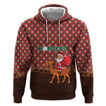 Morocco Christmas Hoodie Santa Claus Camel Caravan Desert Scene - African Pride
