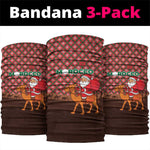 Morocco Christmas Neck Gaiter Santa Claus Camel Caravan Desert Scene - African Pride