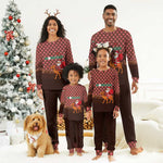 Morocco Christmas Pajama Set Santa Claus Camel Caravan Desert Scene - African Pride