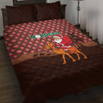 Morocco Christmas Quilt Bed Set Santa Claus Camel Caravan Desert Scene - African Pride