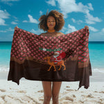 Morocco Christmas Sarong Santa Claus Camel Caravan Desert Scene - African Pride
