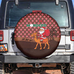 Morocco Christmas Spare Tire Cover Santa Claus Camel Caravan Desert Scene - African Pride