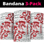 Morocco Christmas Neck Gaiter Red Horse Santa Hat Arabesque Pattern a - African Pride