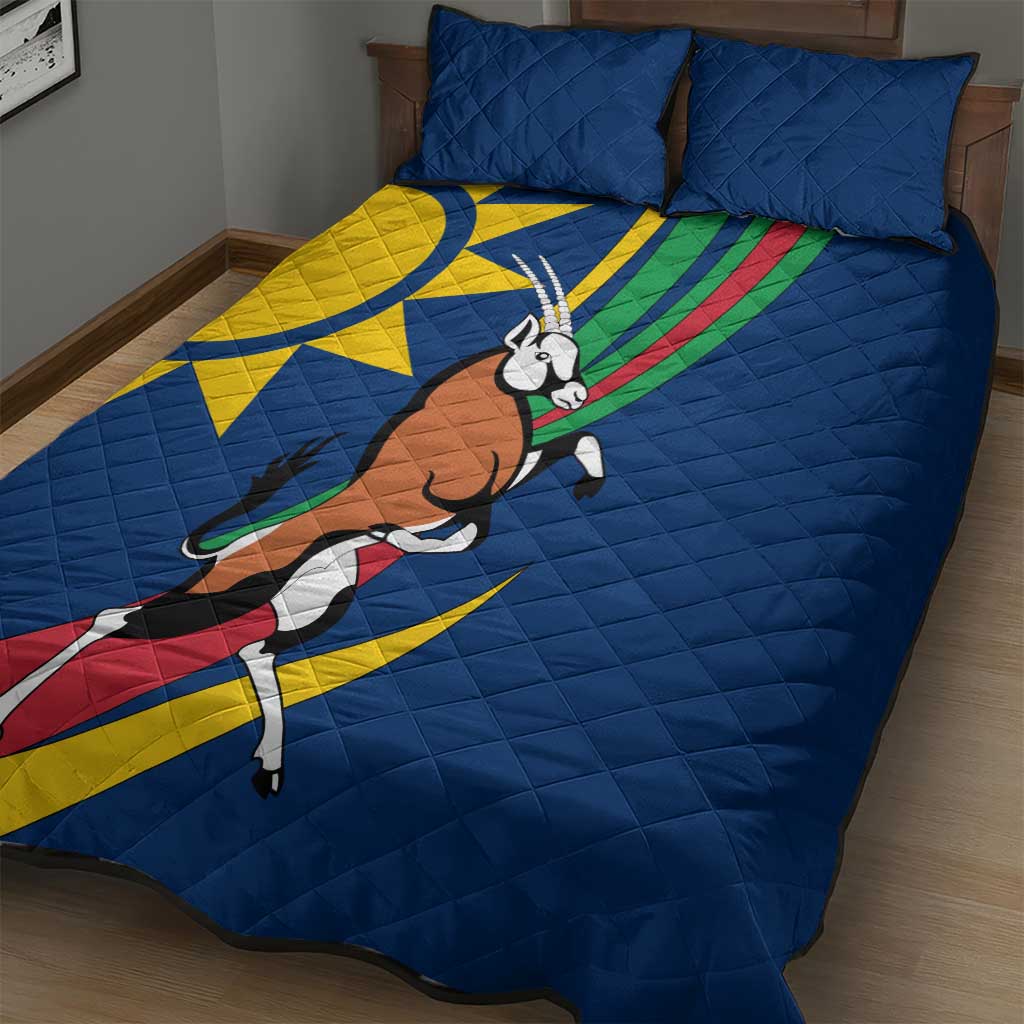 African Fish Eagle Namibia Quilt Bed Set Gemsbok Supporters Style