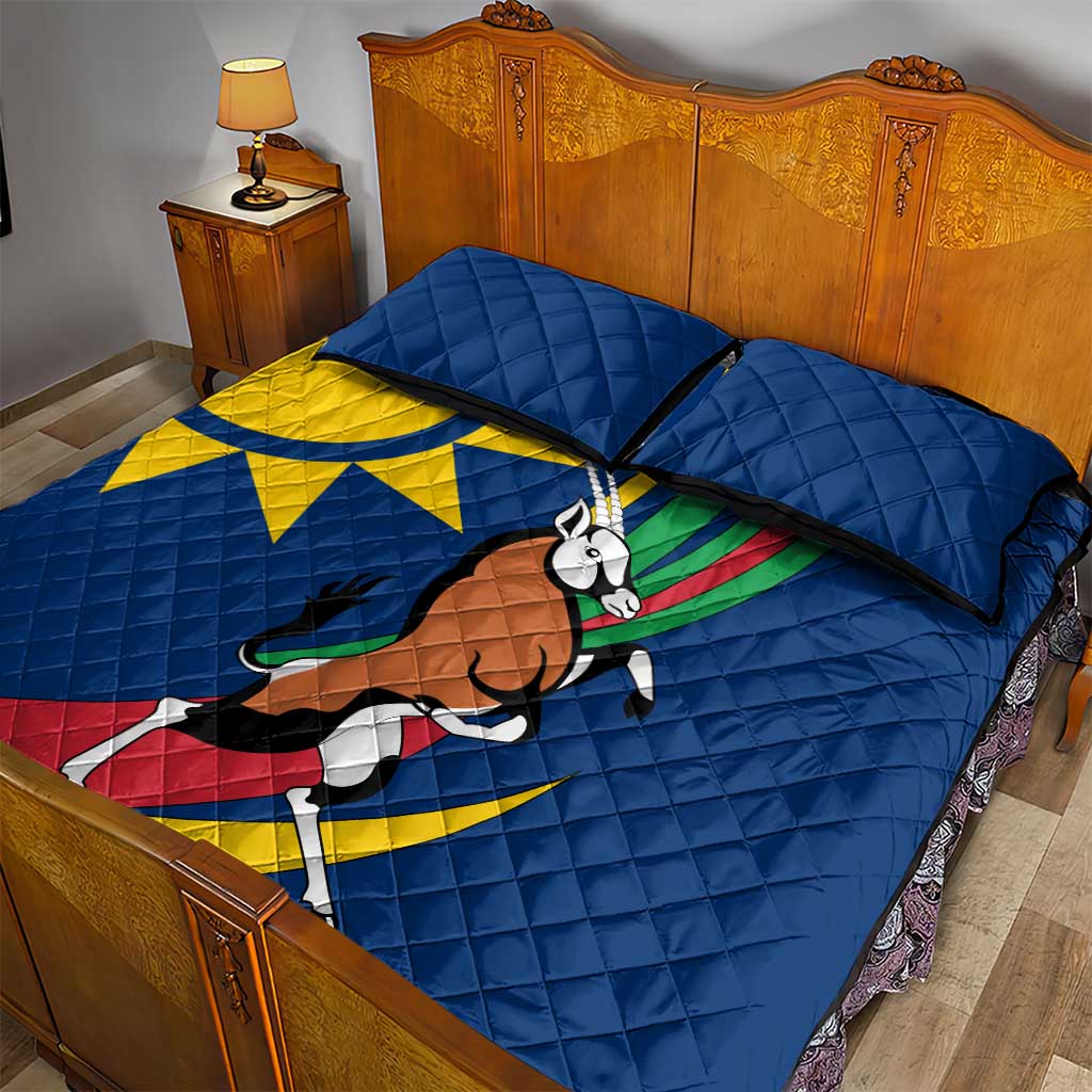 African Fish Eagle Namibia Quilt Bed Set Gemsbok Supporters Style