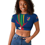 African Fish Eagle Namibia Raglan Cropped T shirt Gemsbok Supporters Style