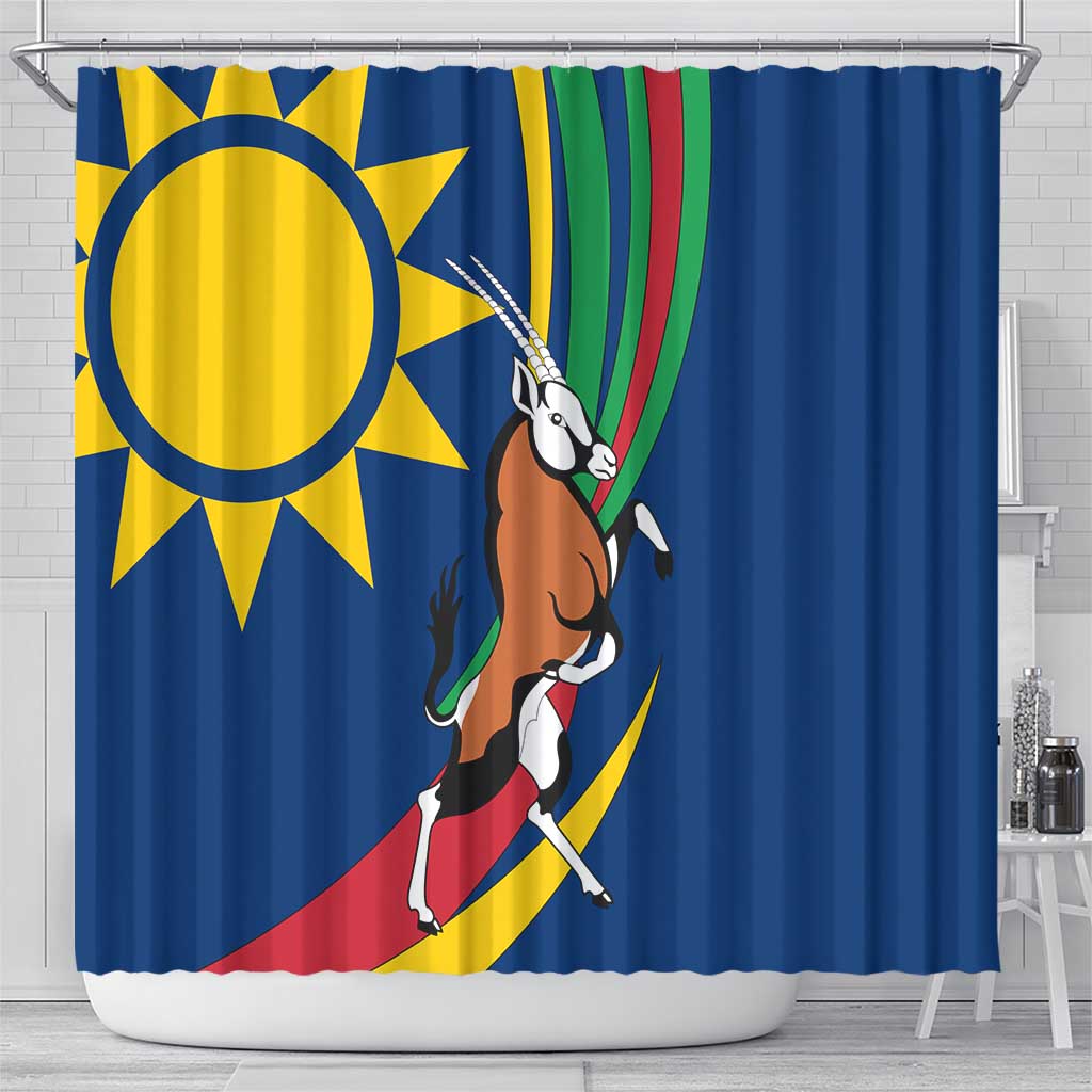 African Fish Eagle Namibia Shower Curtain Gemsbok Supporters Style