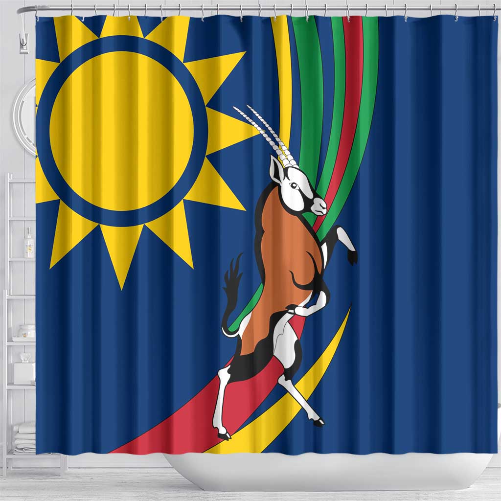 African Fish Eagle Namibia Shower Curtain Gemsbok Supporters Style