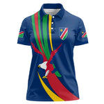 African Fish Eagle Namibia Women Polo Shirt Gemsbok Supporters Style