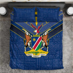 Namibia Yellow Sun Bedding Set Sporty Style with Traditional Patterns