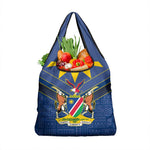 Namibia Yellow Sun Grocery Bag Sporty Style with Traditional Patterns