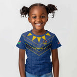 Namibia Yellow Sun Kid T shirt Sporty Style with Traditional Patterns