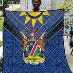 Namibia Yellow Sun Quilt Sporty Style with Traditional Patterns