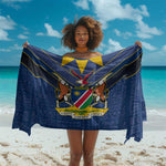 Namibia Yellow Sun Sarong Sporty Style with Traditional Patterns