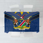 Namibia Yellow Sun Tablecloth Sporty Style with Traditional Patterns